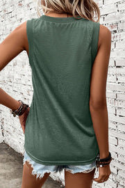 Kitty V-Neck Wide Strap Tank