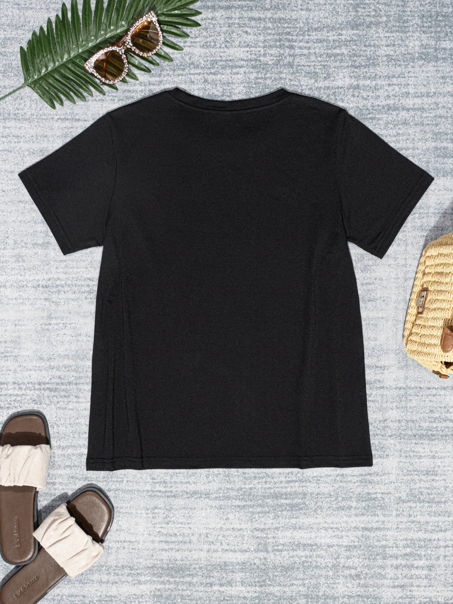 BUT FIRST ICE COFFEE Round Neck T-Shirt