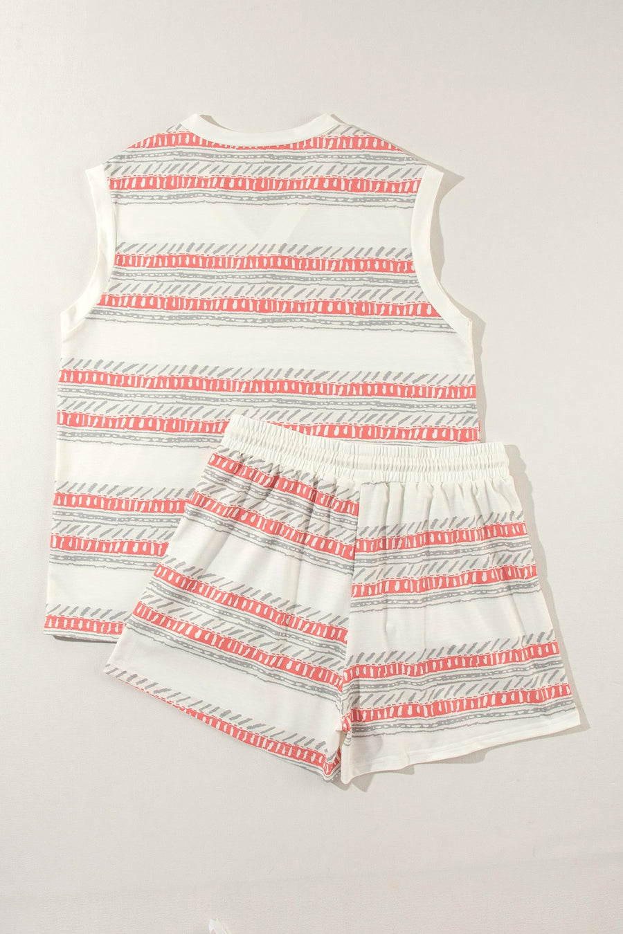 Albany V-Neck Top and Drawstring Shorts Set