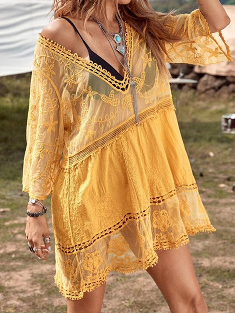 Lola Lace Cover-Up Dress Casually Tracey Lola Lace Cover-Up Dress Casually Tracey