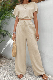 Maxine Short Sleeve Top and Pants Set