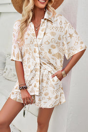 Brooks Button Up Shirt and Shorts Set