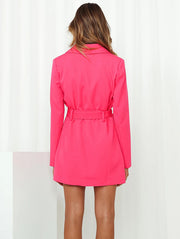 Hey Alice Belted Blazer Dress