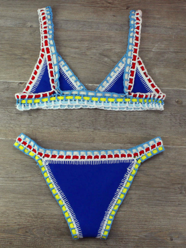 Eloise Hand Crocheted Panel Swimsuit Set