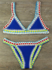 Eloise Hand Crocheted Panel Swimsuit Set