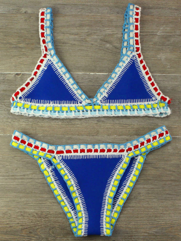 Eloise Hand Crocheted Panel Swimsuit Set