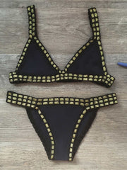 Eloise Hand Crocheted Panel Swimsuit Set