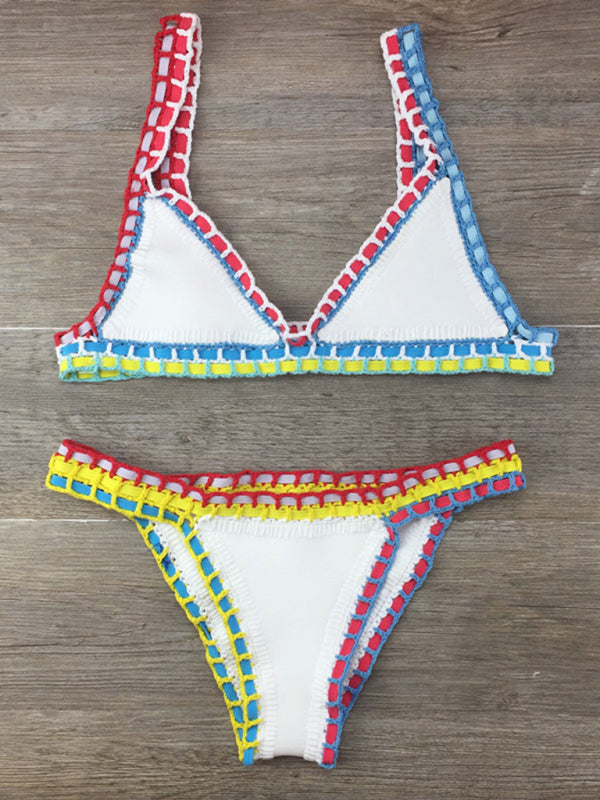 Eloise Hand Crocheted Panel Swimsuit Set