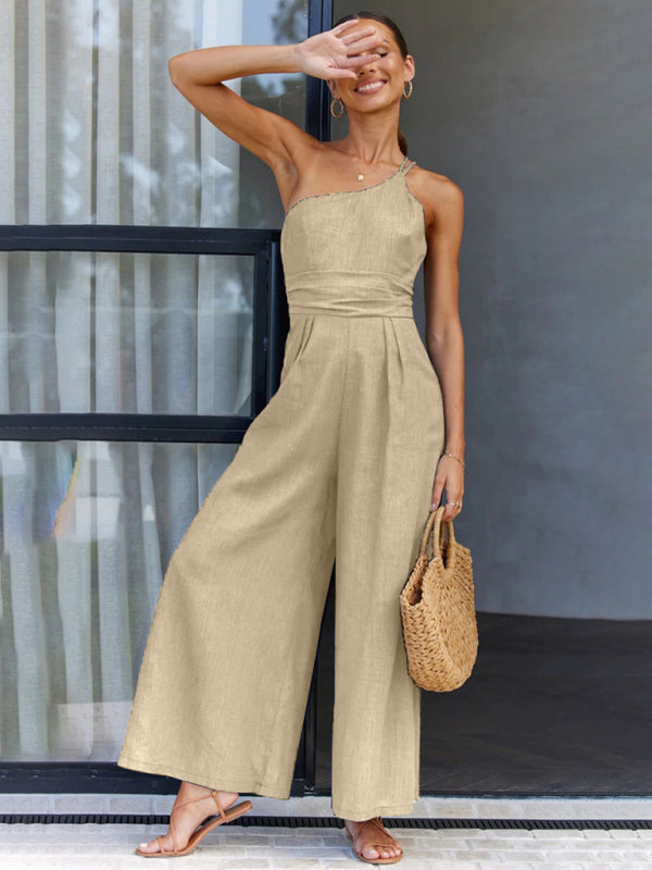 Natalia One Strap Backless Jumpsuit