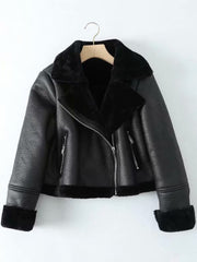 Kimmel motorcycle short fur coat