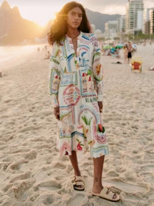 Sunny Daze Elegant A-Line Dress