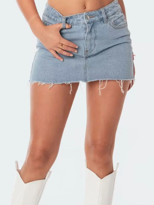 Hot Girl's Denim Skirt