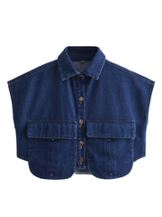 Heavenly Big Pocket Denim Top