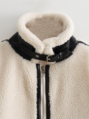 Winter fur coat jacket