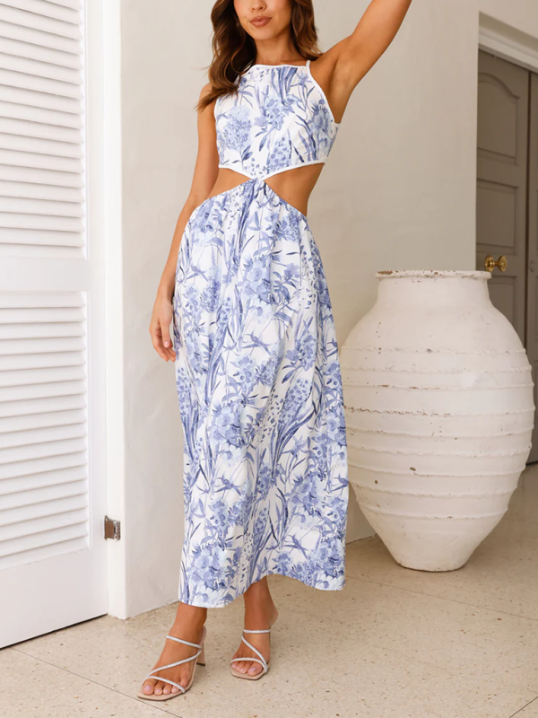 Talia Lace-up Halter Dress Casually Tracey Talia Lace-up Halter Dress Casually Tracey