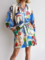 Syprus Linen Shirt Dress