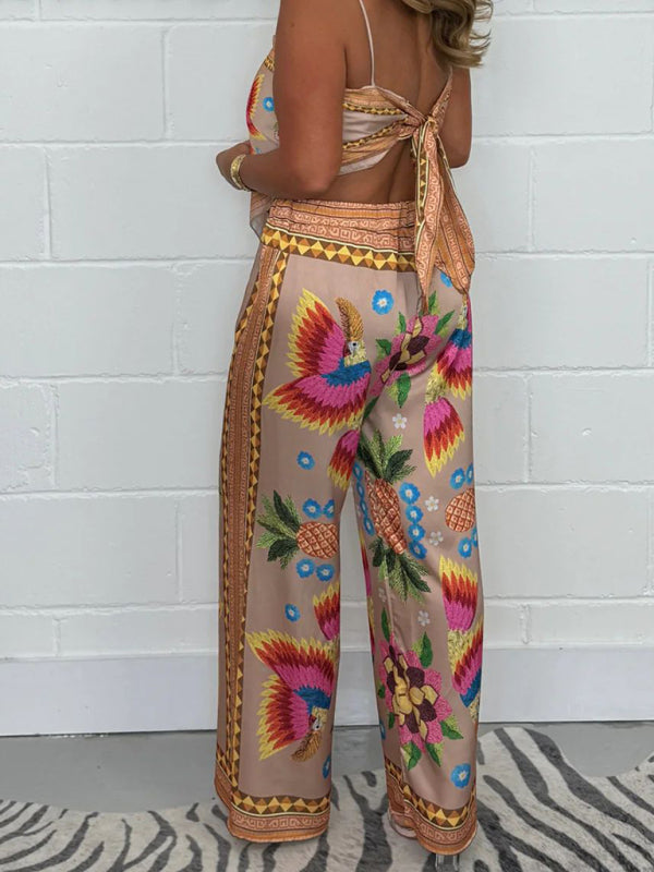 Runaway Babe Printed Pant Set