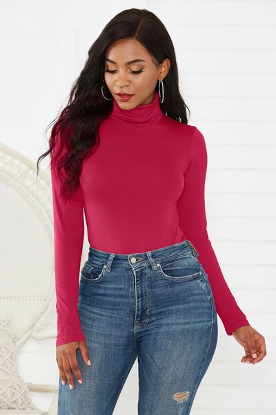 Stepping Out Turtleneck Long Sleeve Bodysuit