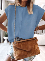 Camellia Cap Sleeve Sweater Vest