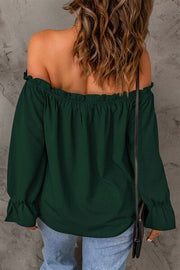 Fringilla Off-Shoulder Flounce Sleeve Blouse