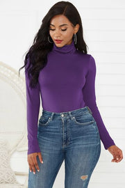 Stepping Out Turtleneck Long Sleeve Bodysuit