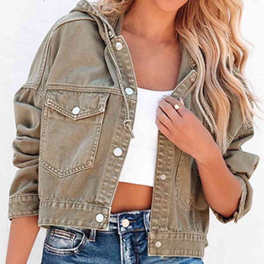 Melanie Hooded Denim Jacket