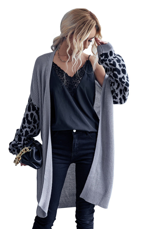 Ursula Knit Leopard Cardigan Sweater Jacket