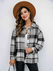 Checkmate Plaid Button Up Jacket