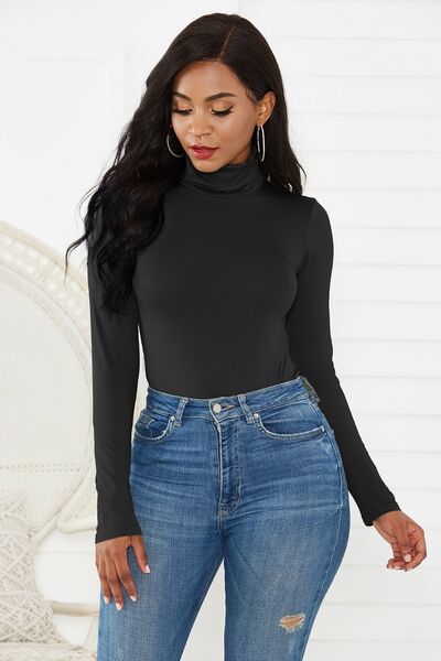 Stepping Out Turtleneck Long Sleeve Bodysuit