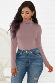 Stepping Out Turtleneck Long Sleeve Bodysuit