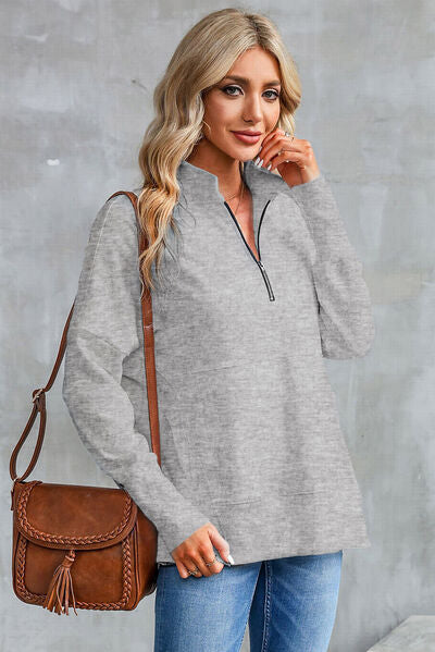 Eva Half Zip Sweatshirt