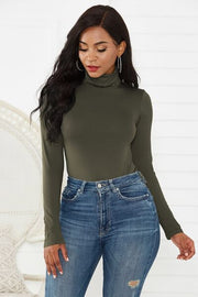 Stepping Out Turtleneck Long Sleeve Bodysuit