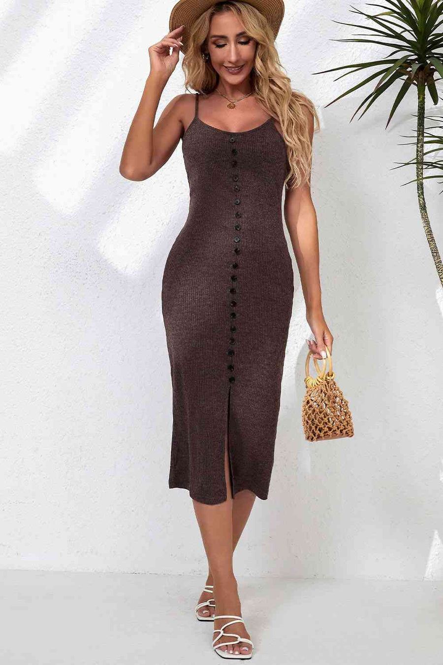 Fancy That Slit Midi Dress