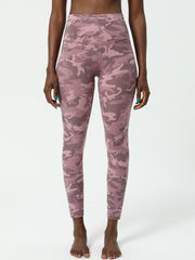 Evette Camouflage Yoga Leggings - Pink