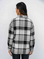 Checkmate Plaid Button Up Jacket