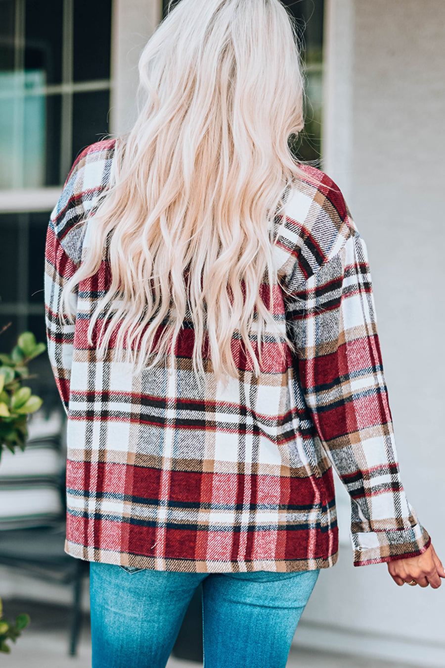 Double Take Plaid Shirt