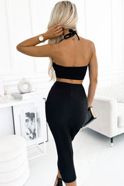 Gigi Halter Neck Cutout Dress