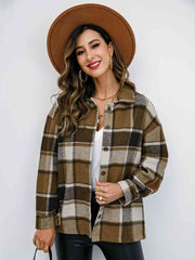 Checkmate Plaid Button Up Jacket