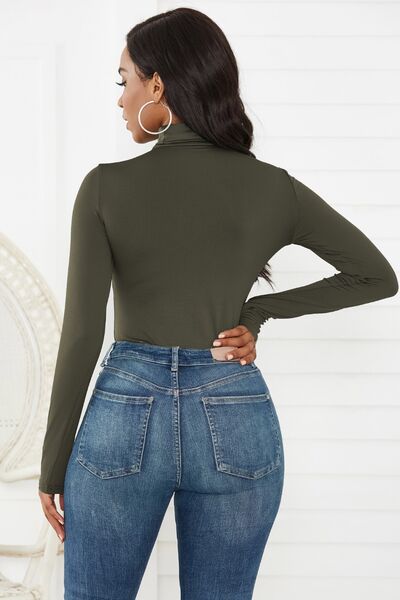 Stepping Out Turtleneck Long Sleeve Bodysuit