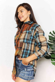 Debbie Plaid Shirt Jacket