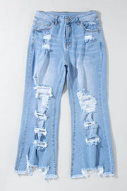 Dylan Distressed Raw Hem Jeans