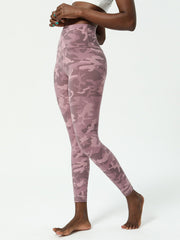 Evette Camouflage Yoga Leggings - Pink