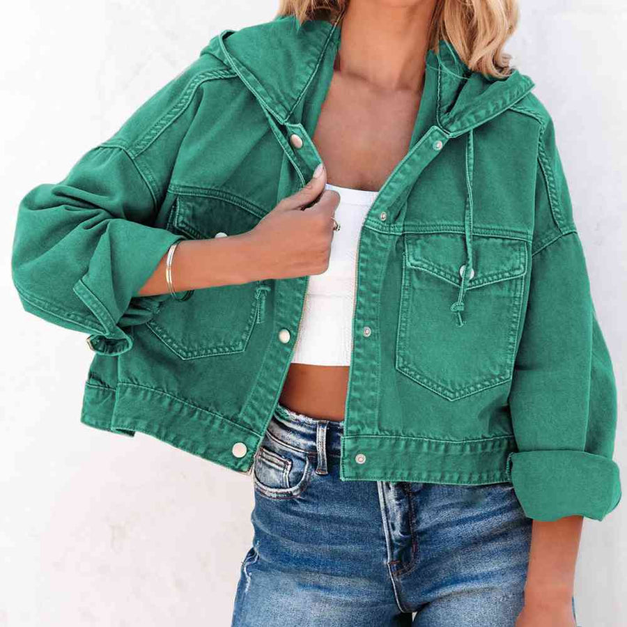 Melanie Hooded Denim Jacket