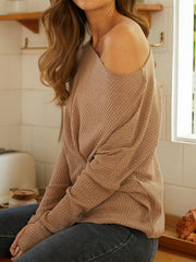 Major Impact Ribbed Knit Top