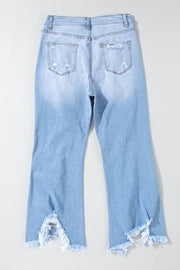 Dylan Distressed Raw Hem Jeans