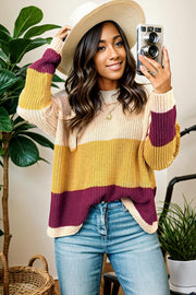 Yogi Color Block Sweater