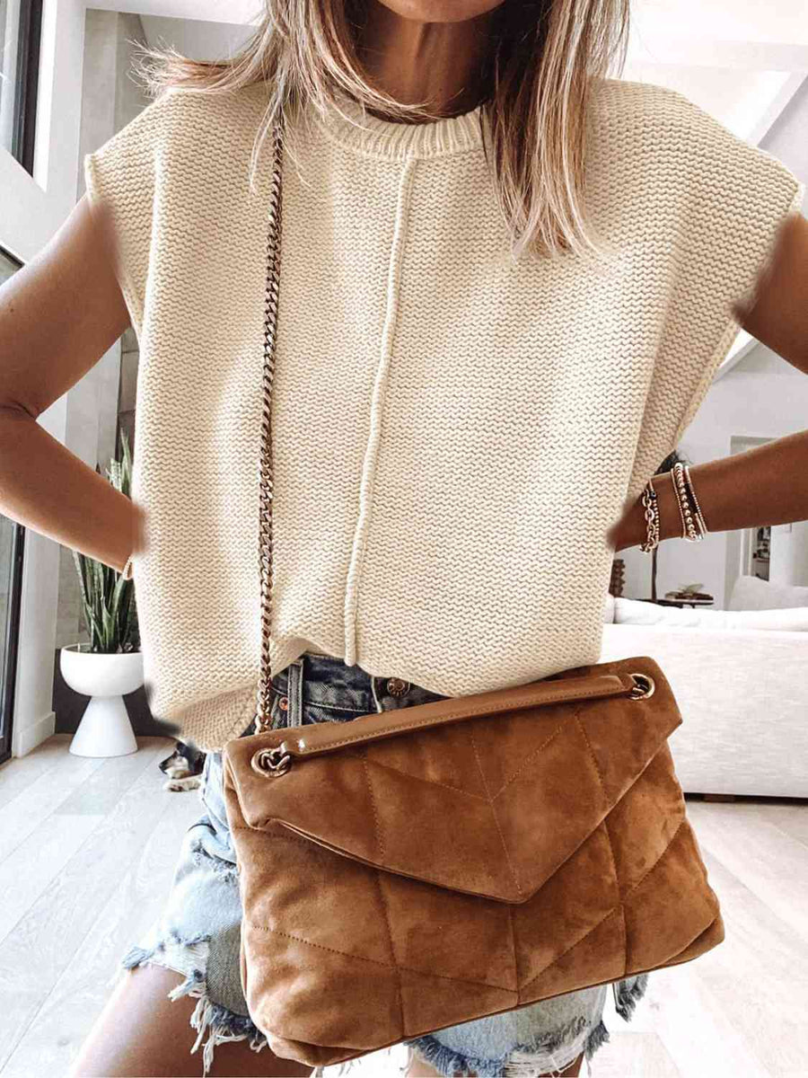 Camellia Cap Sleeve Sweater Vest