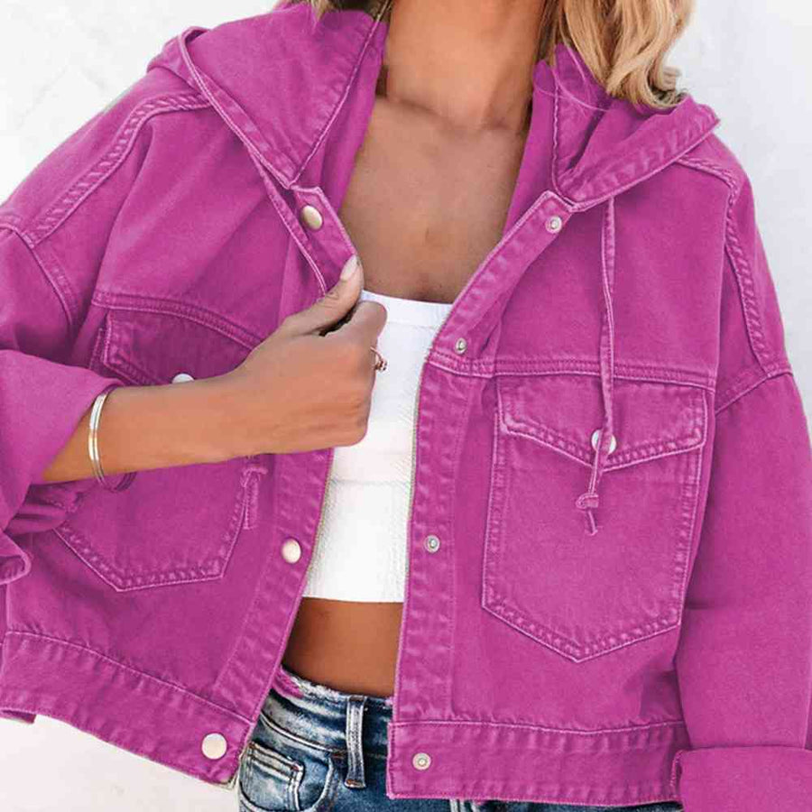 Melanie Hooded Denim Jacket