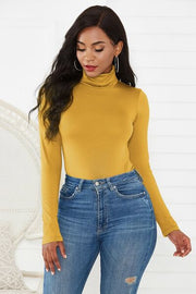 Stepping Out Turtleneck Long Sleeve Bodysuit