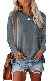 Henna Casual Long Sleeve Top